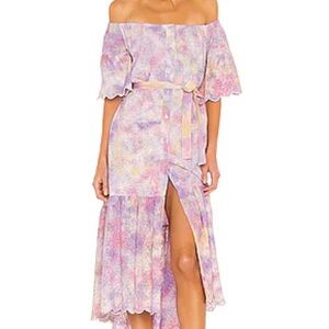 Floral Off-Shoulder Maxi Dress
